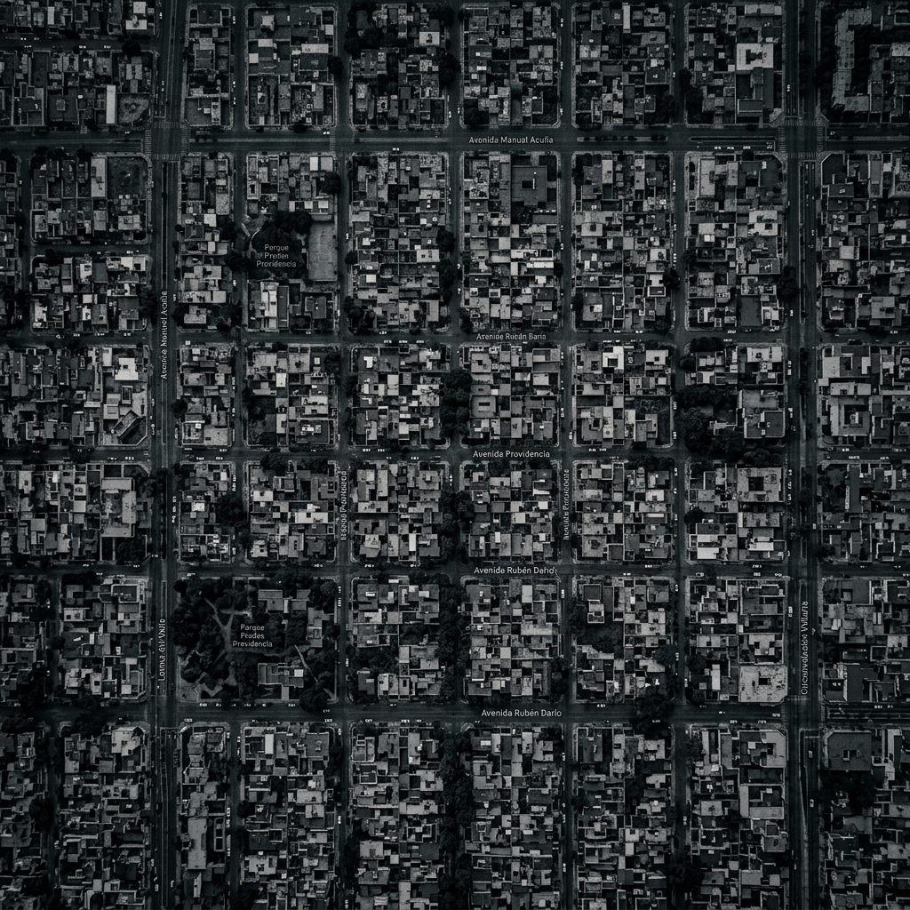 Mapa del área de Prados Providencia, Guadalajara — Altessa Bienes Raíces